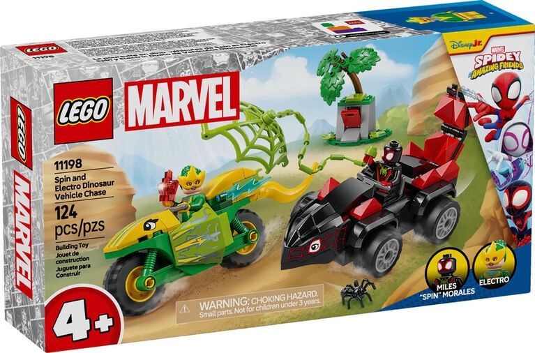 11198 / Marvel - Course-poursuite entre Spin et Electro en dino-véhicules
