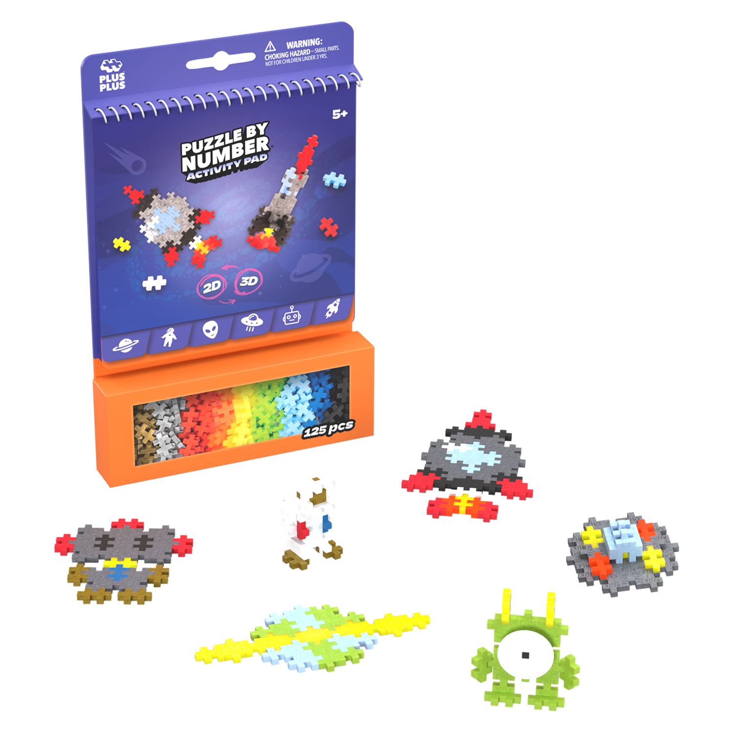 C.T. par numéros - Carnet d&#39;activités / Espace (125 pcs)