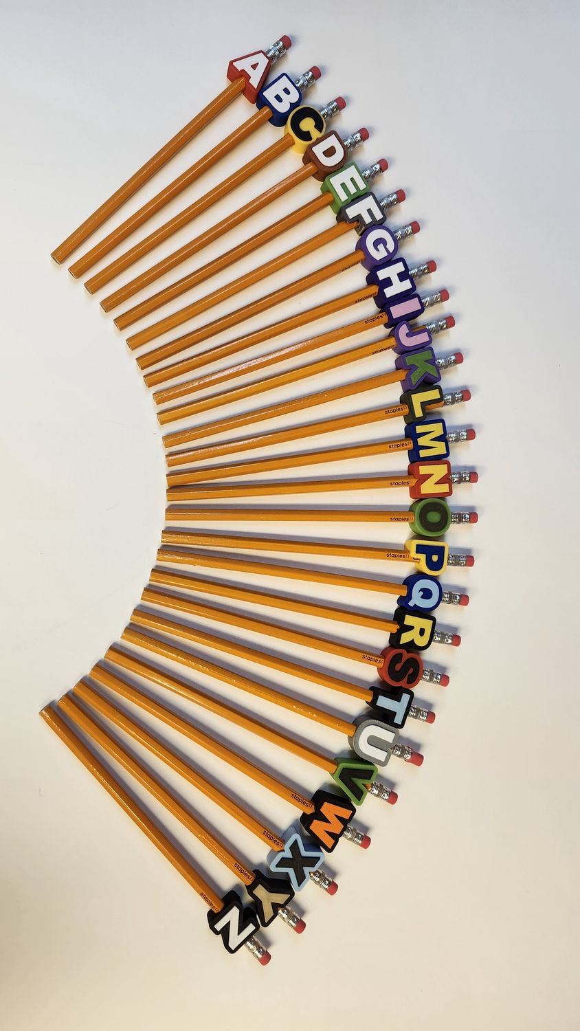 Crayon et lettre