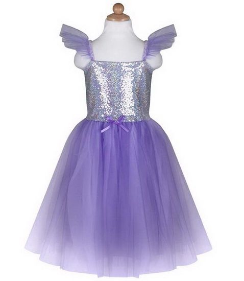 Robe de princesse en paillettes lilas (5-6 ans)