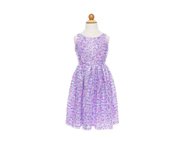 Robe party en sequin lila (5-6 ans)