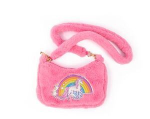 Sac à main peluche / Rainbow cuddle rose