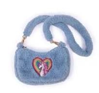 Sac à main peluche / Rainbow cuddle bleu