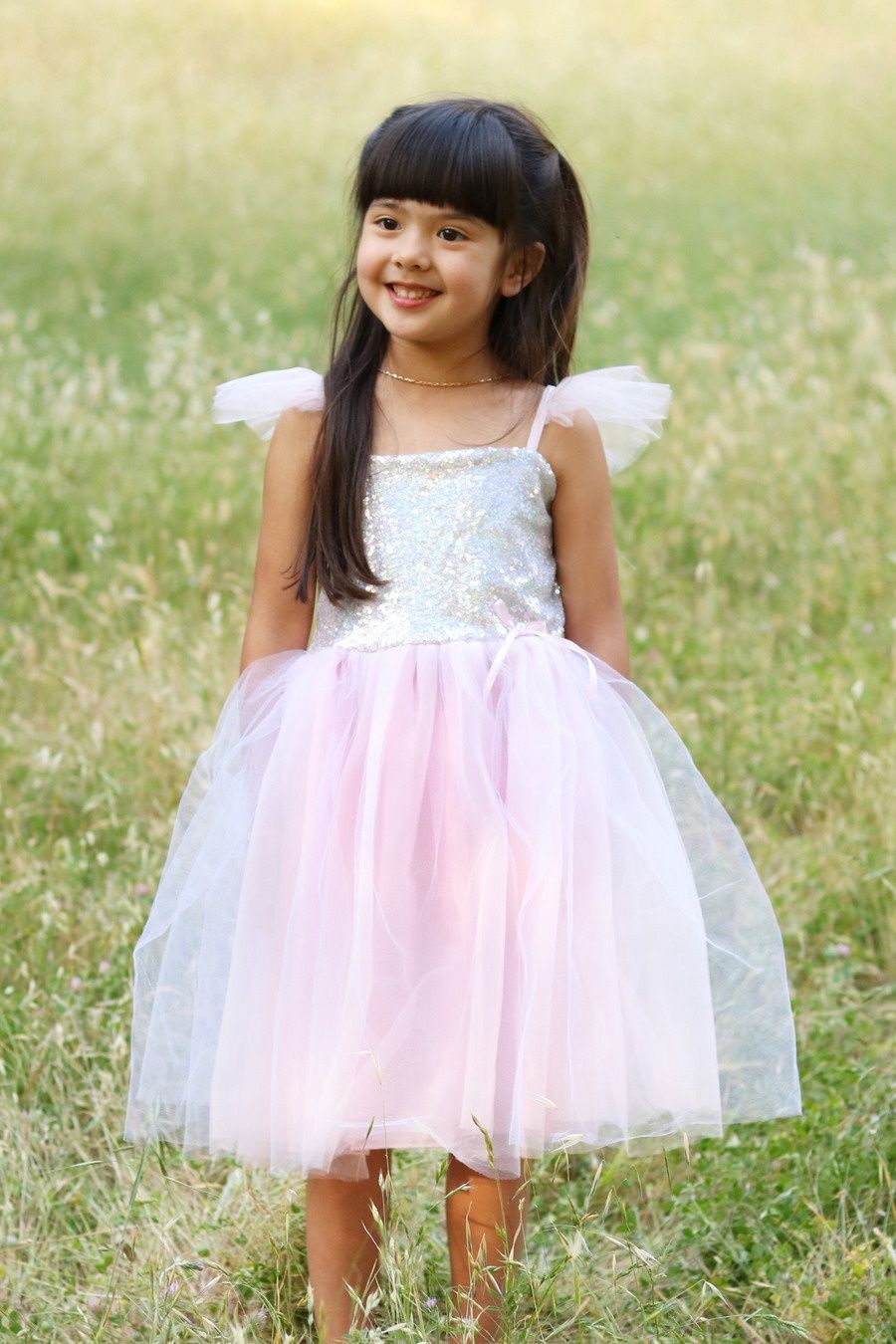 Robe de princesse rose (3-4 ans)