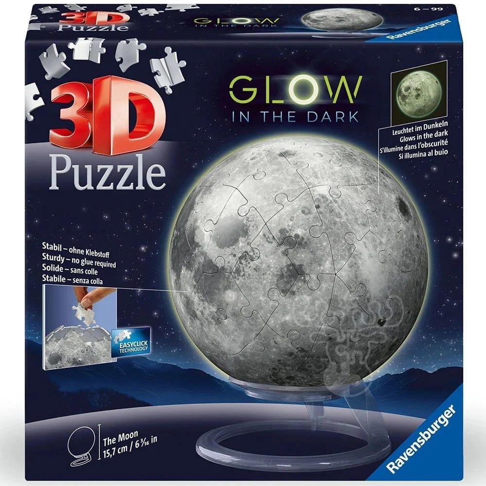 C.T. 3D - Lune phosphorescente &quot;Glow in the dark&quot; (74 mcx)