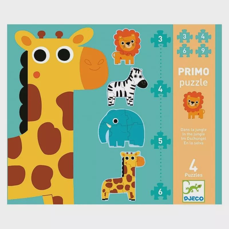 Primo Puzzle / Dans La Jungle / 3,4,5,6 Pcs