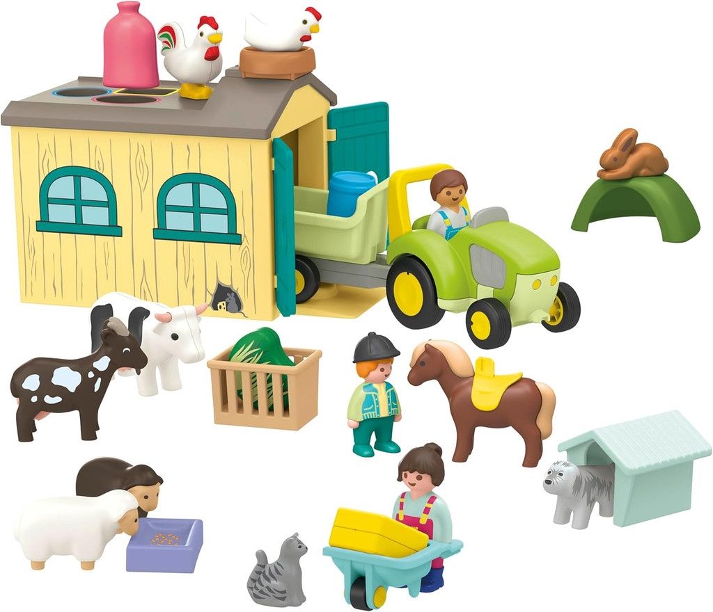71656 / Ferme avec tracteur et animaux
