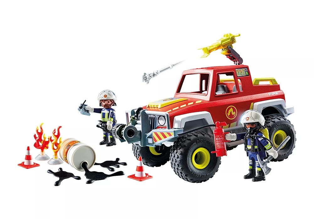 71824 / Véhicule de pompiers avec bidon d&#39;eau