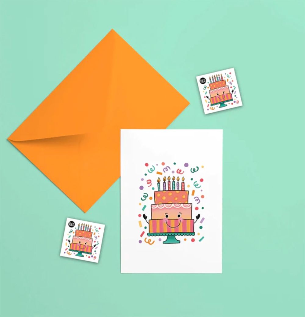 Carte de souhaits et tatouages / Bonne fête