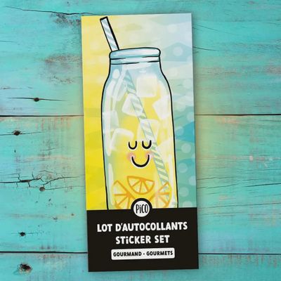 Lot d'autocollants / Gourmand
