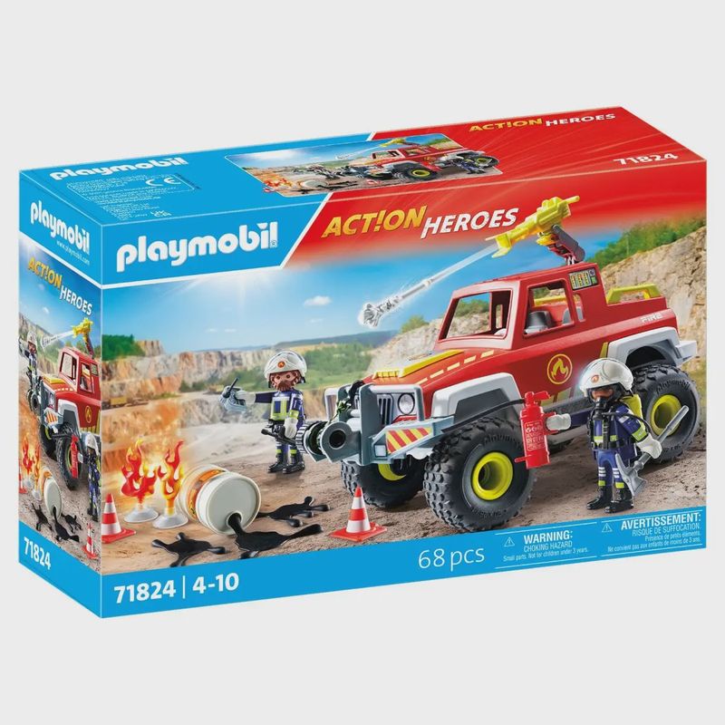 71824 / Véhicule de pompiers avec bidon d&#39;eau