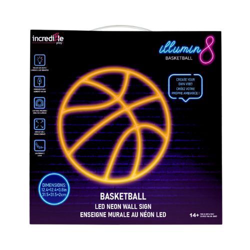 Enseigne murale néon LED / Ballon basketball