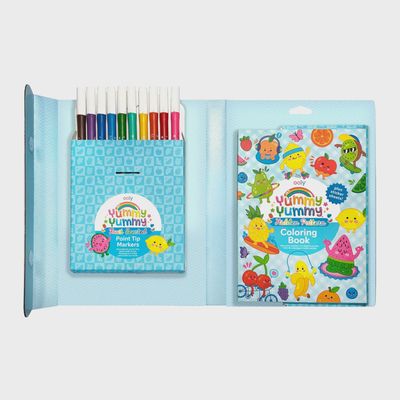 Kit de coloriage parfumé Yummy Yummy - Marqueurs, autocollants et livre de coloriage
