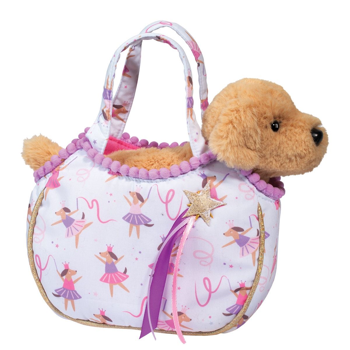 Sac avec peluche chien Golden