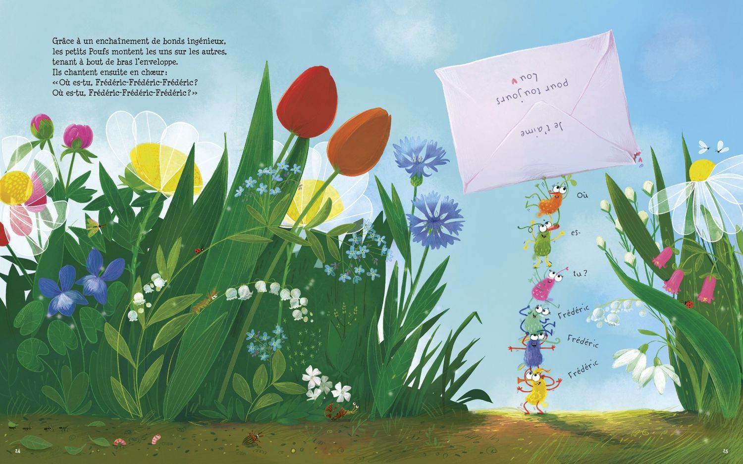 Une surprise pour les petits Poufs