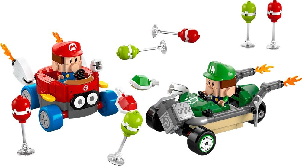 72034 / Super Mario - Mario Kart - Bébé Mario contre bébé Luigi
