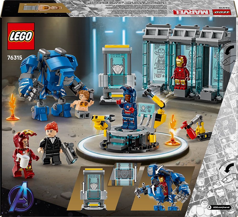 76315 / Marvel - Le laboratoire d’Iron Man : la salle des armures