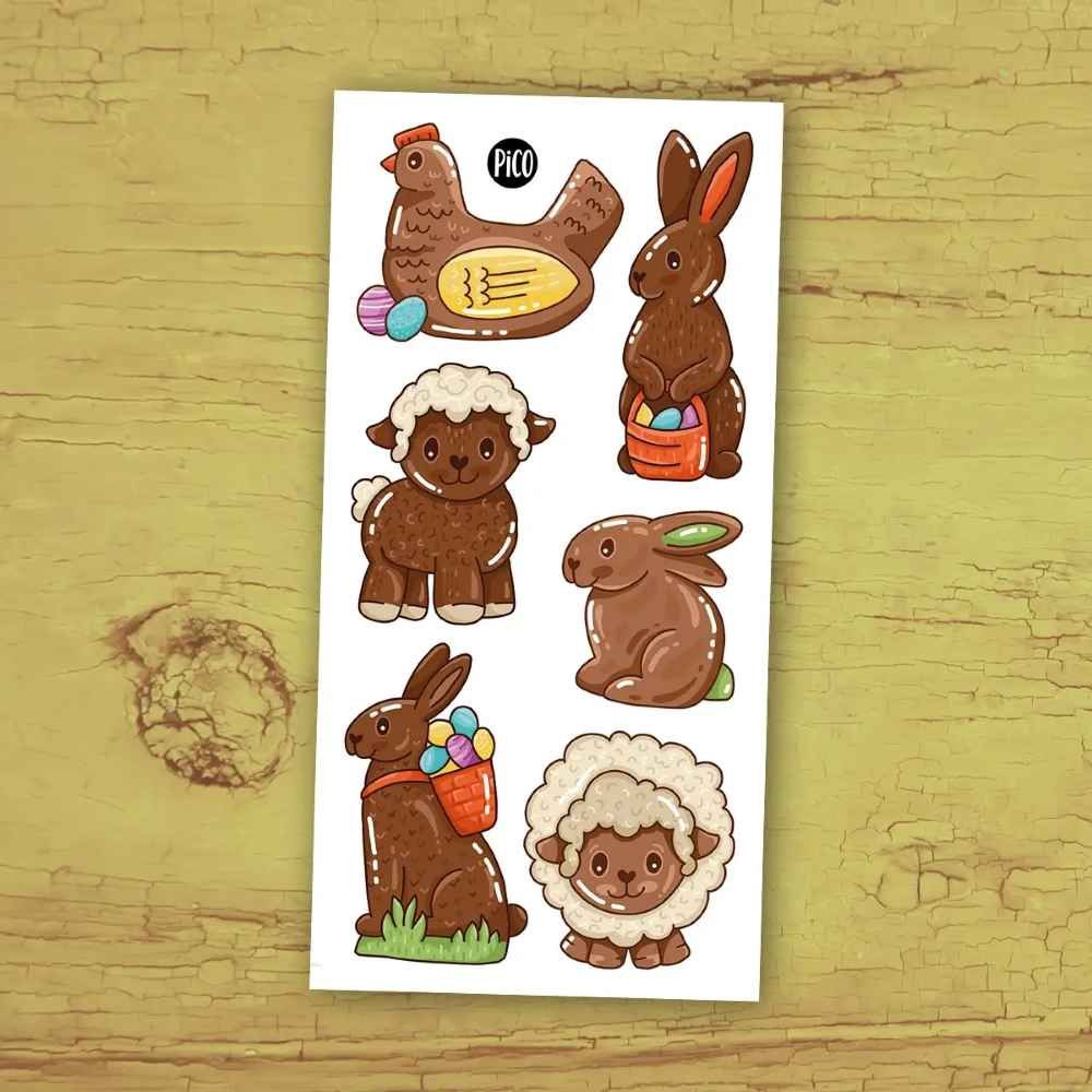 Tatouages temporaires - Les Lapins en Chocolat