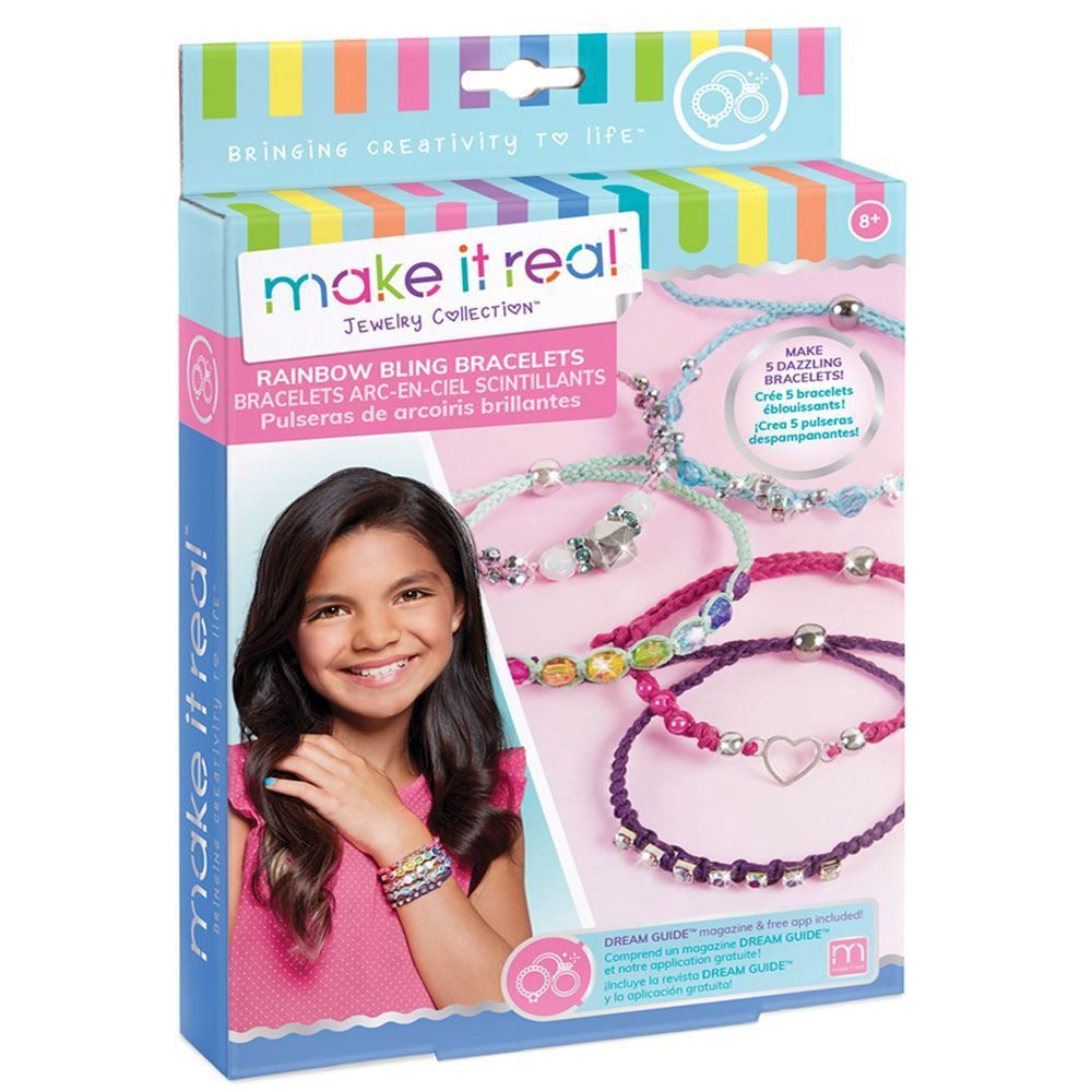 Ensemble bracelets arc-en-ciel brillants