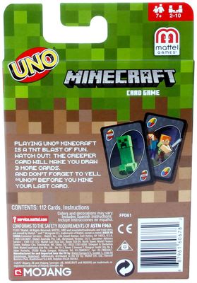 Jeu Uno - Minecraft