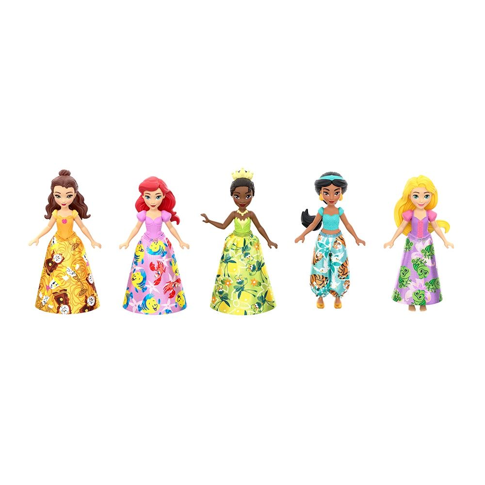 Princesses Disney / Petite poupée coffret de 5 Princesses et amis