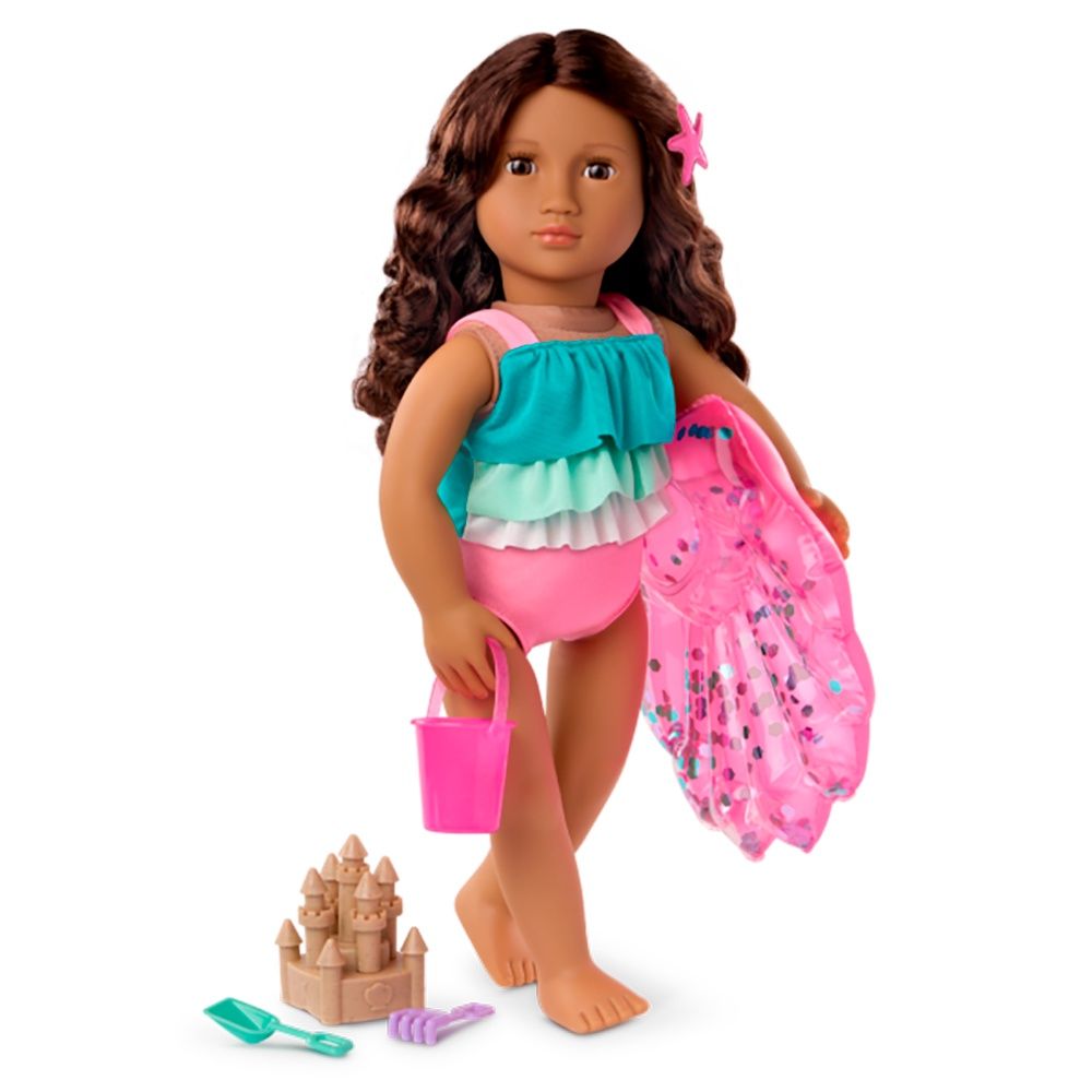 Vêtement OG de luxe - &quot;Mermaid Dreams&quot; - Maillot sirène pour poupée de 46 cm