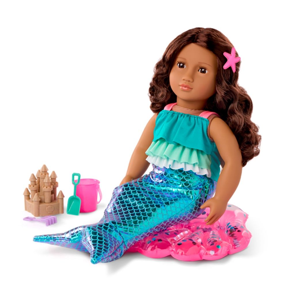 Vêtement OG de luxe - &quot;Mermaid Dreams&quot; - Maillot sirène pour poupée de 46 cm
