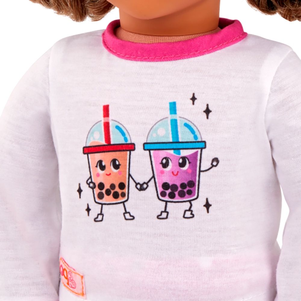 Vêtement OG - &quot;Best Teas Pajama&quot; - Pyjama 2 pièces pour poupée de 46 cm