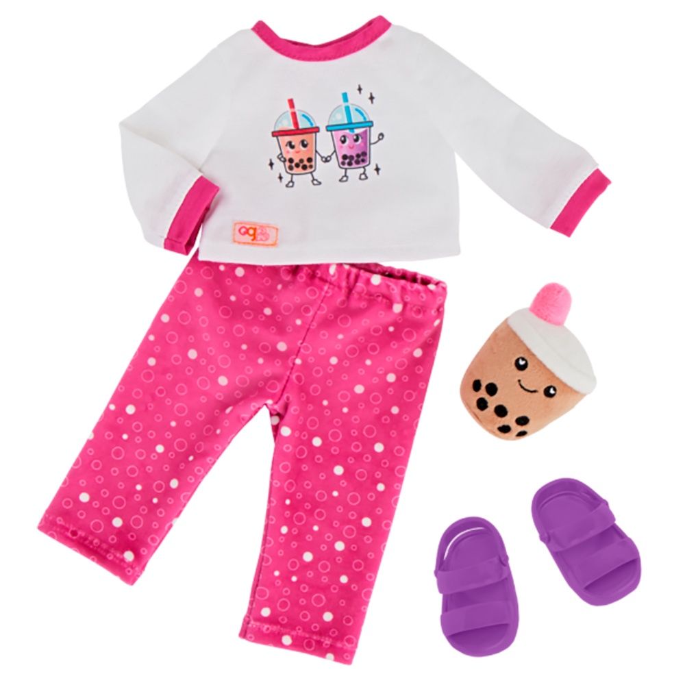 Vêtement OG - &quot;Best Teas Pajama&quot; - Pyjama 2 pièces pour poupée de 46 cm