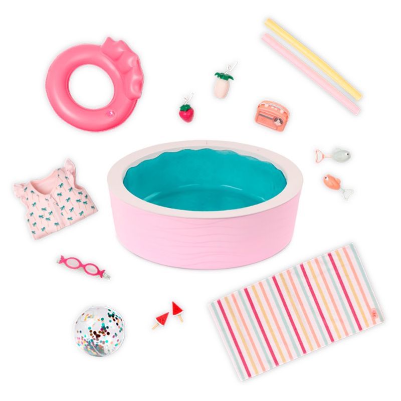 Accessoires OG - &quot;Poolside Fun&quot; - Piscine et accessoires pour poupée de 46 cm