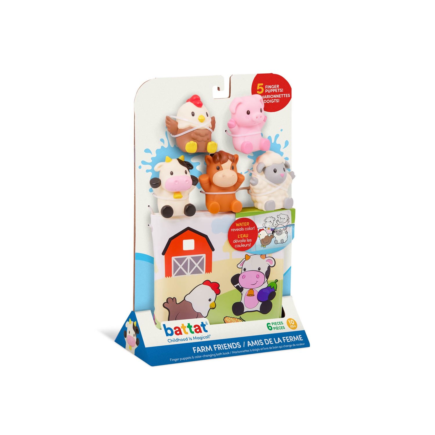 Marionettes à doigt &quot;Farm Friends&quot; avec livre couleurs changeantes