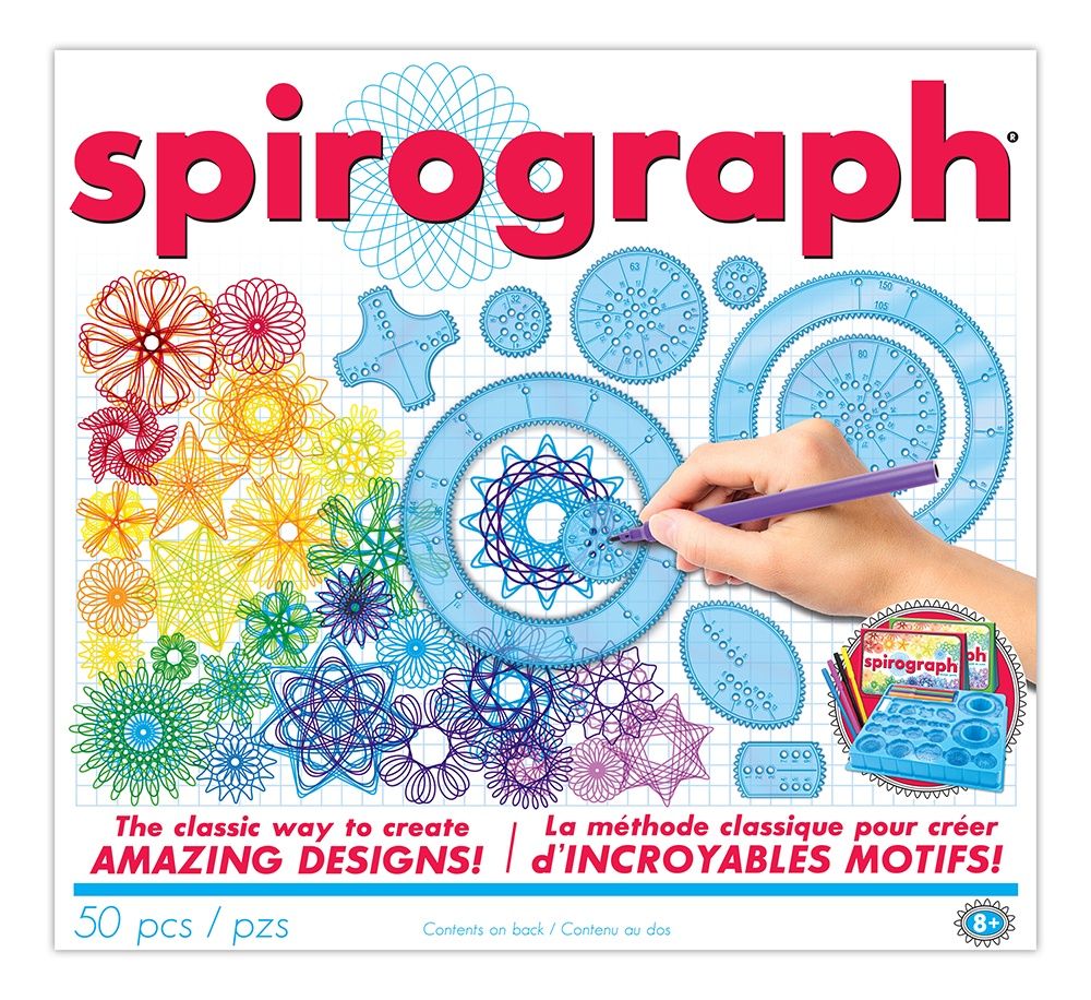 Spirographe - Ensemble avec marqueurs