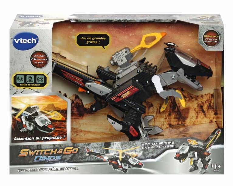 Switch &amp; Go Dinos Rotor / le méga Vélociraptor (Fr)