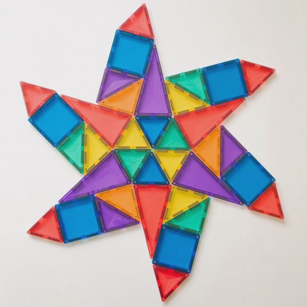 Tuiles magnétiques Rainbow / Pack de départ (60 pcs)