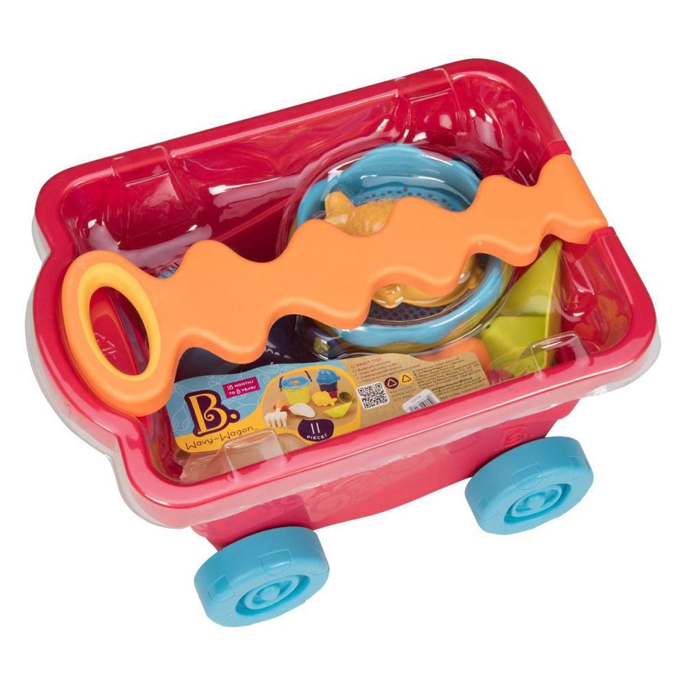 B. Summer / Chariot de plage &quot;Wavy-Wagon&quot; Rouge Clair