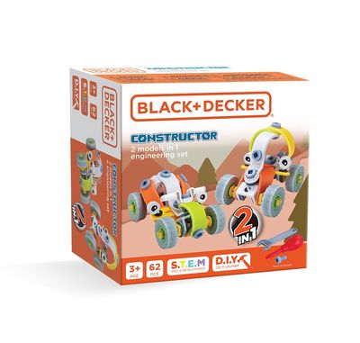 Constructor Jr / Ensemble 2 modèles en 1, 62 pièces