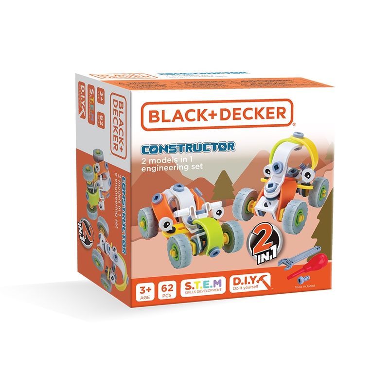 Constructor Jr / Ensemble 2 modèles en 1, 62 pièces