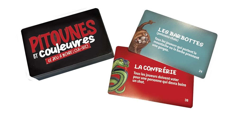 Pitounes et couleuvres - Le jeu a boire cul-sec!