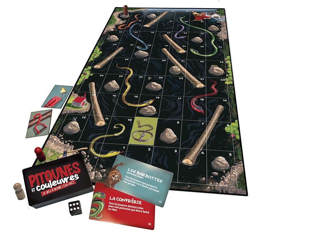 Pitounes et couleuvres - Le jeu a boire cul-sec!