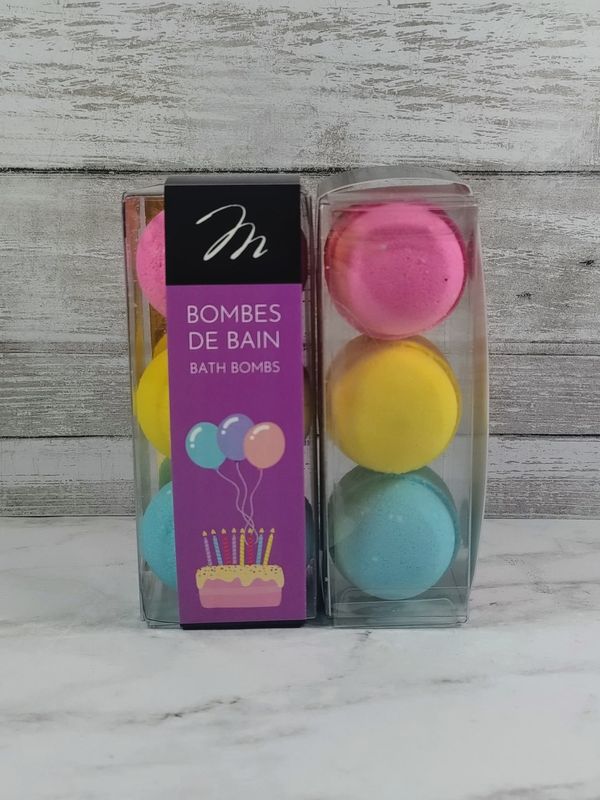 Bombes de bain / Bonne Fête Violet (Boite de 3)