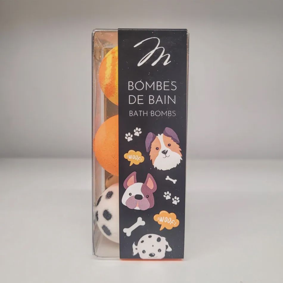 Bombe de bain / Chiens (Boîte de 3)
