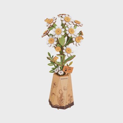 Fleur de camomille en bois