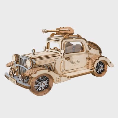 Auto vintage en bois à construire