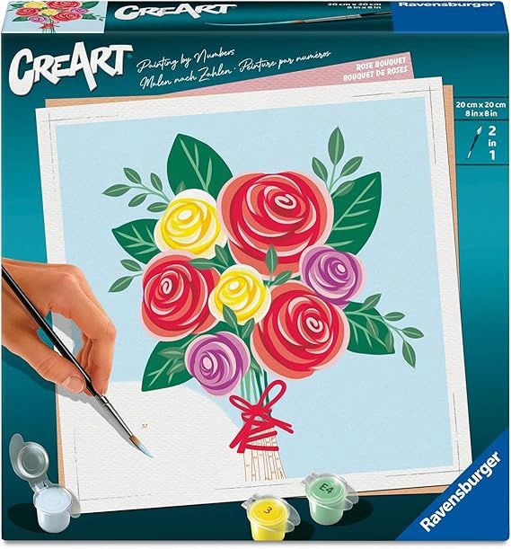 CREART -  Peinture a numéros / Bouquet de roses