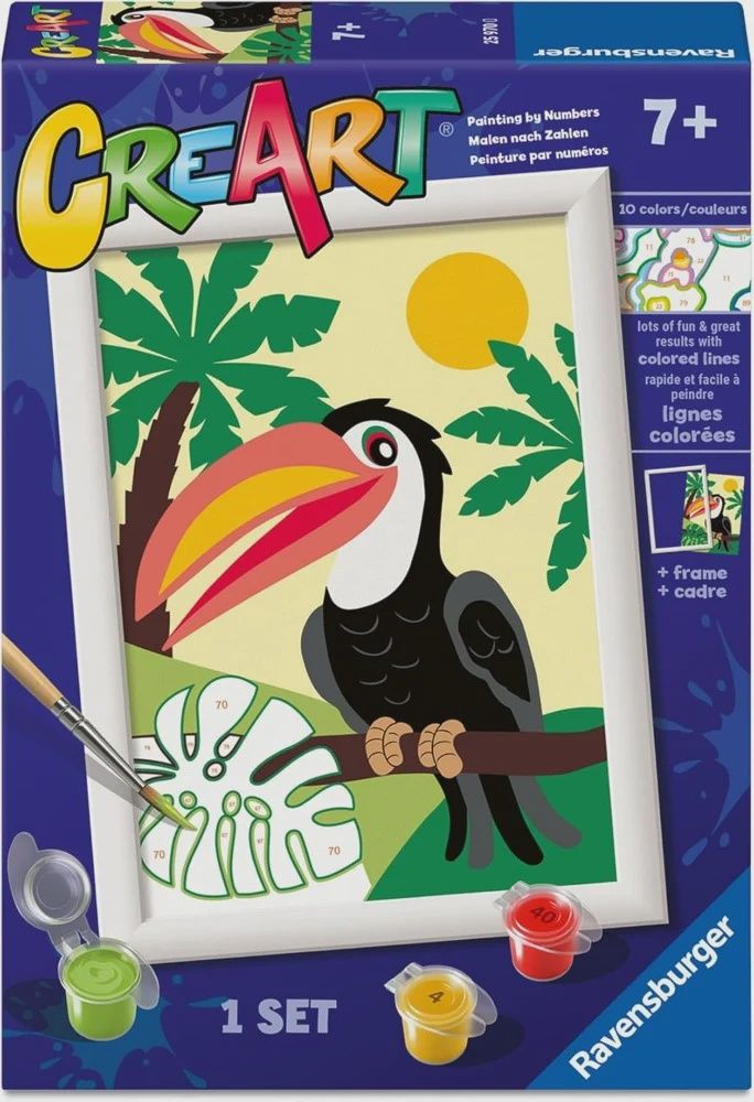 CREART - Peinture à numéros  / Toucan dans la jungle