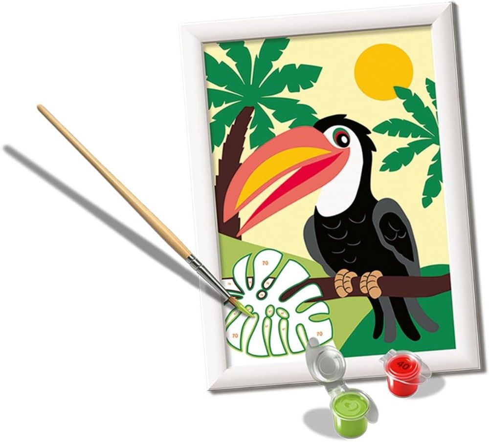 CREART - Peinture à numéros  / Toucan dans la jungle