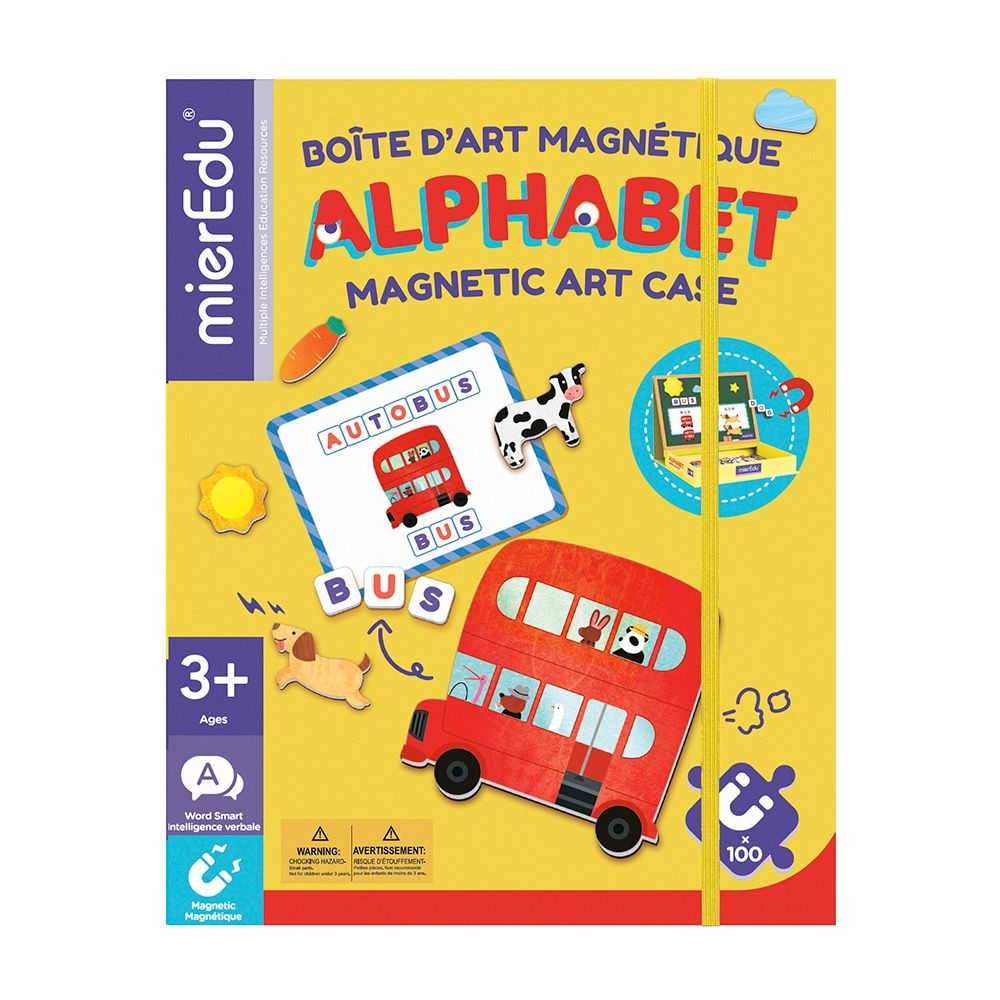 Boite d&#39;art magnétique / Alphabet bilingue