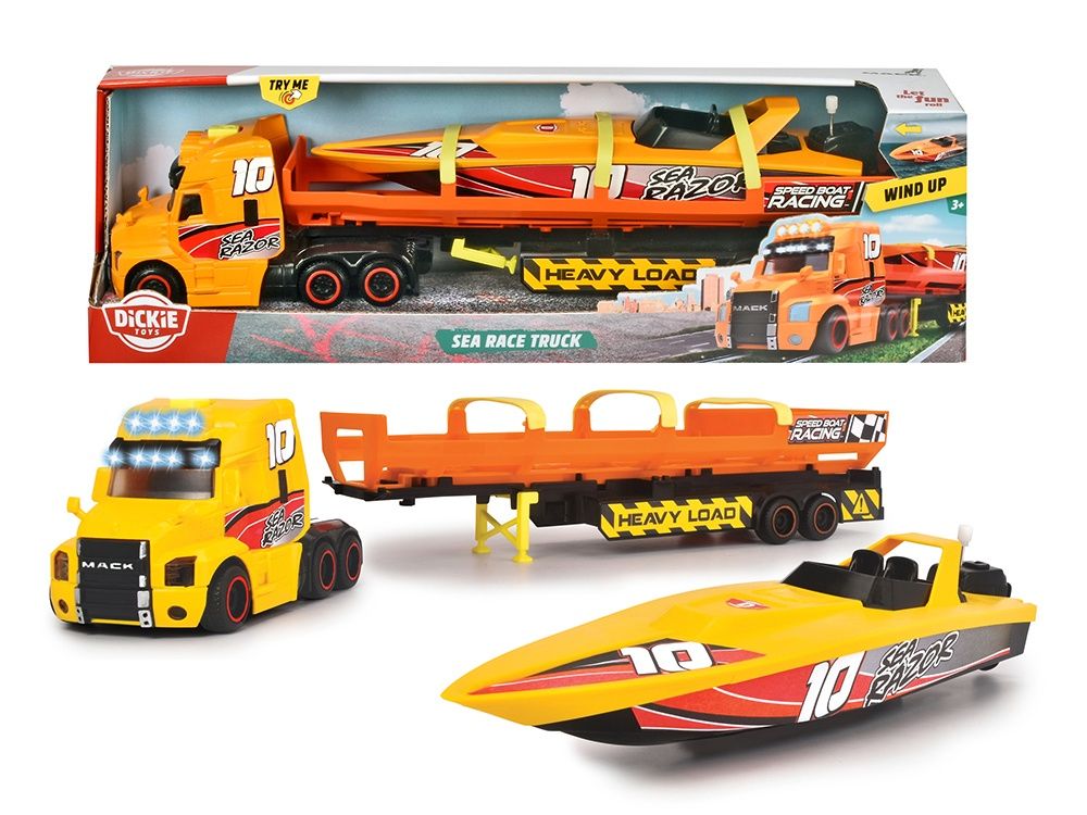 Camion et bateau de course (41 cm)