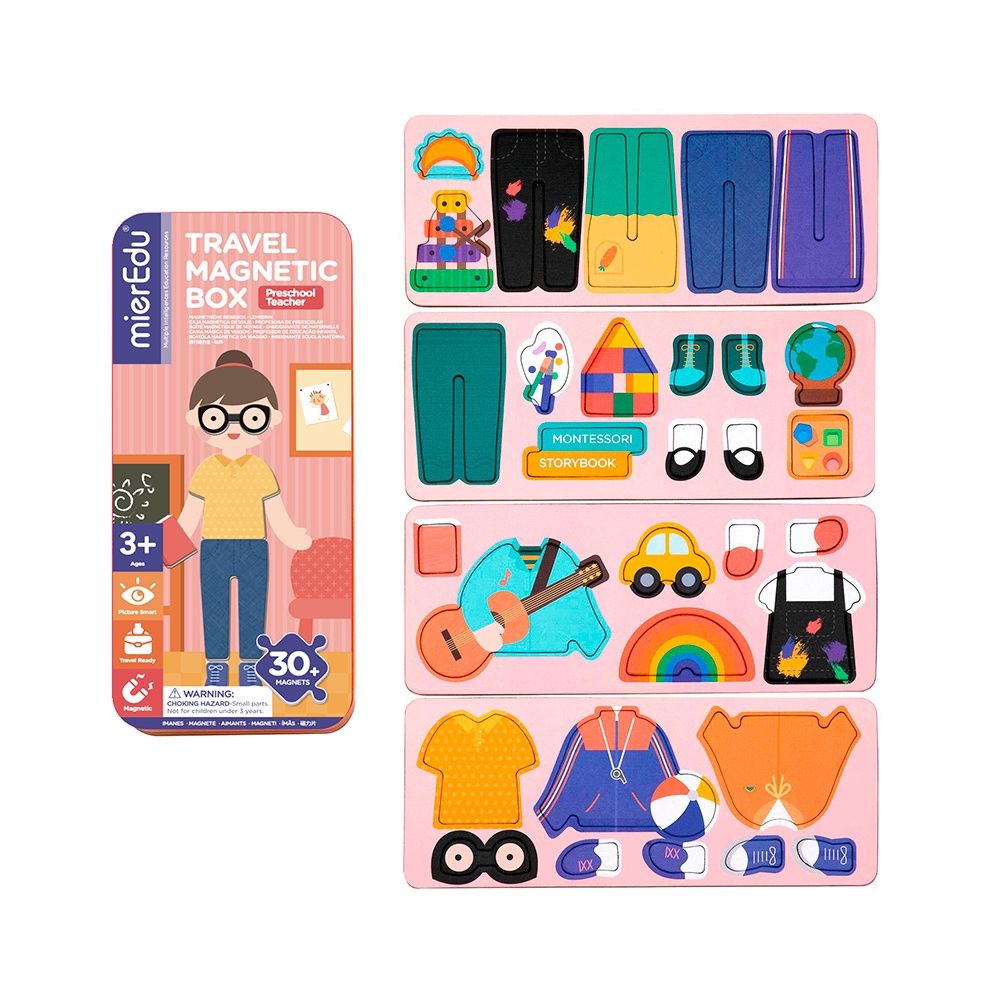 Boîte magnétique de voyage / Enseignante de maternelle