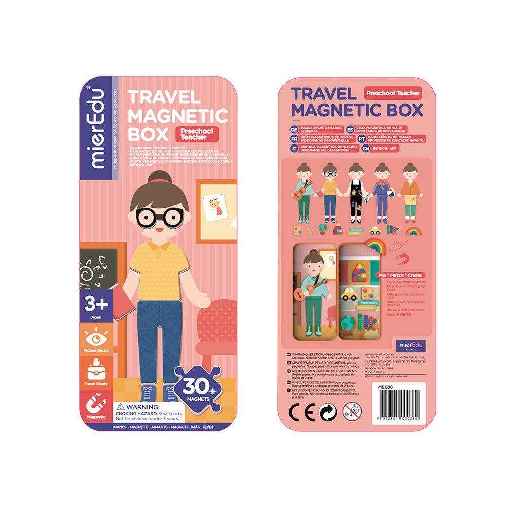 Boîte magnétique de voyage / Enseignante de maternelle
